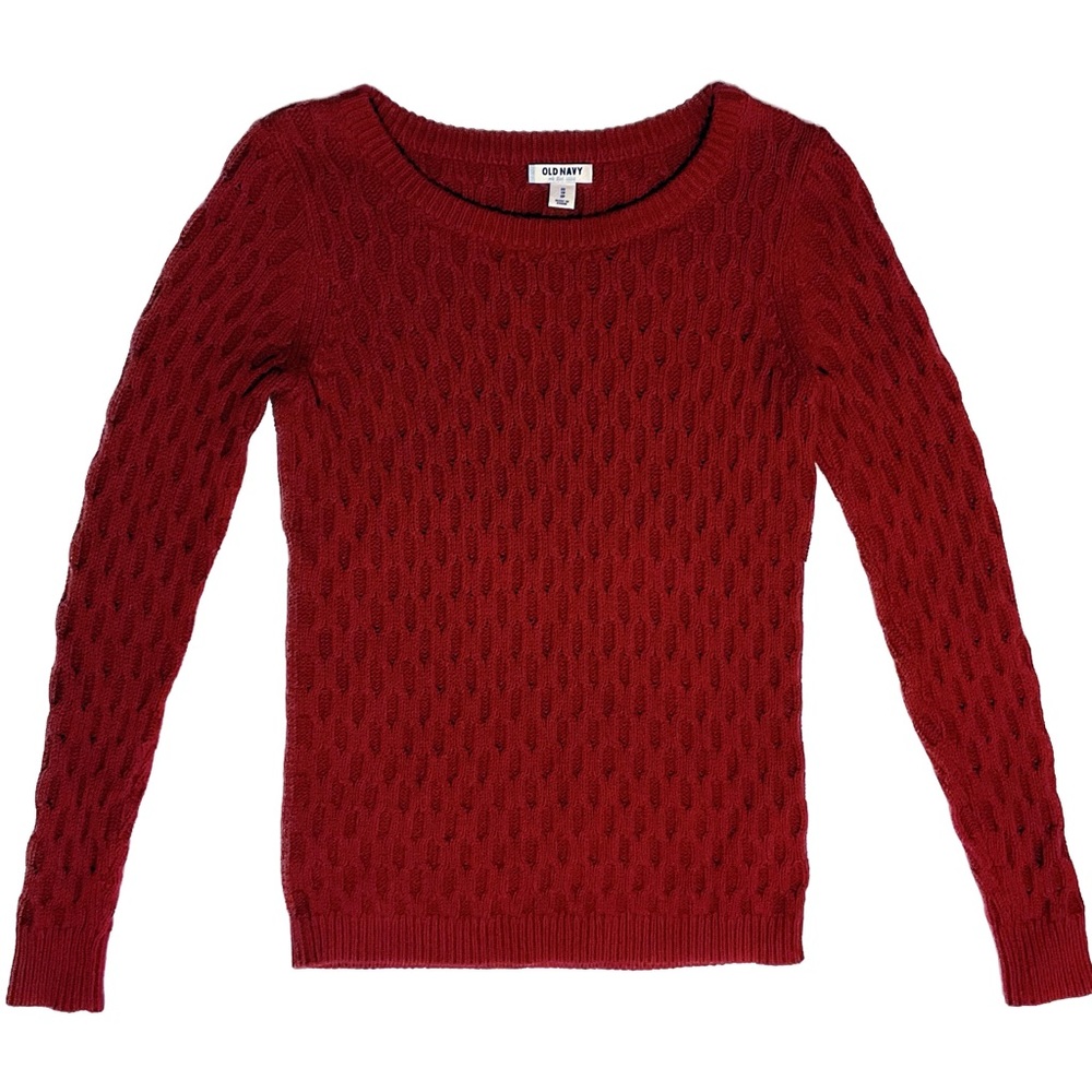 Old Navy Cable Knit Sweater. Red. Size XS.